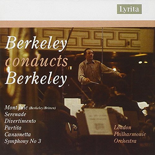 CD cover featuring a conductor leading an orchestra, with text overlay.