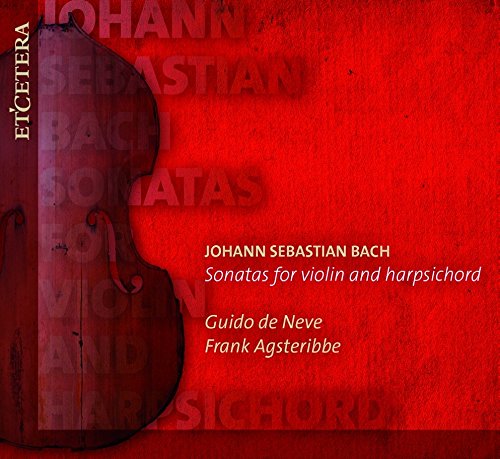 Red CD cover with violin image and white text listing composer and performers.