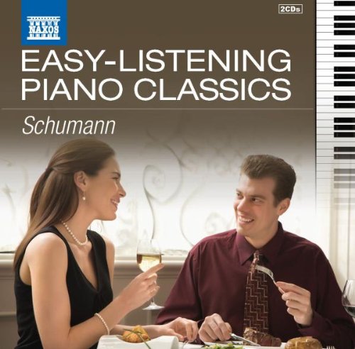 CD cover: couple dining, piano keys, text "Easy-Listening Piano Classics".