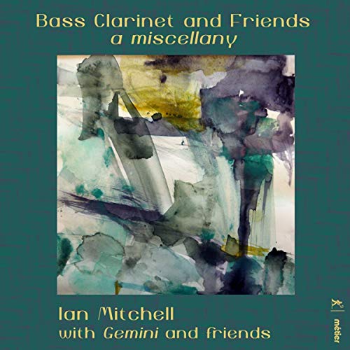 CD cover: abstract watercolor painting, text “Bass Clarinet and Friends.”