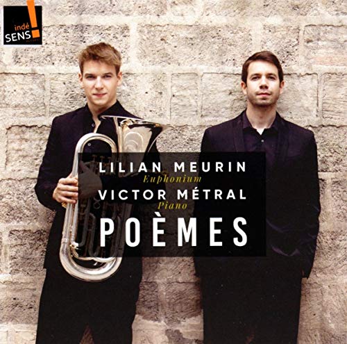 CD cover featuring two men with a euphonium, titled "Poèmes.