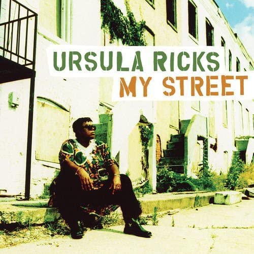 CD cover for Ursula Ricks’ “My Street” featuring a seated woman.