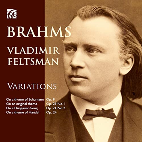 CD cover featuring a sepia-toned portrait of pianist Vladimir Feltsman.