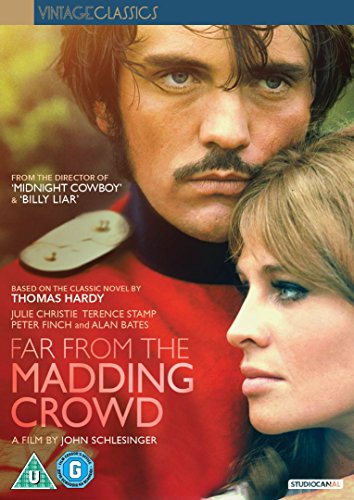 DVD cover for “Far From The Madding Crowd” featuring two actors.