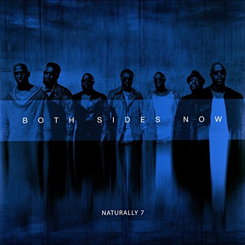 "Blue-toned album cover with seven men standing in a line, 'Naturally 7 - Both Sides Now'."
