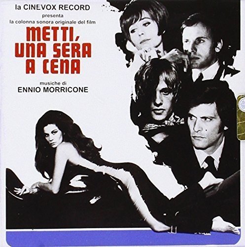 CD cover for Ennio Morricone’s “Metti, Una Sera A Cena” with film stills.