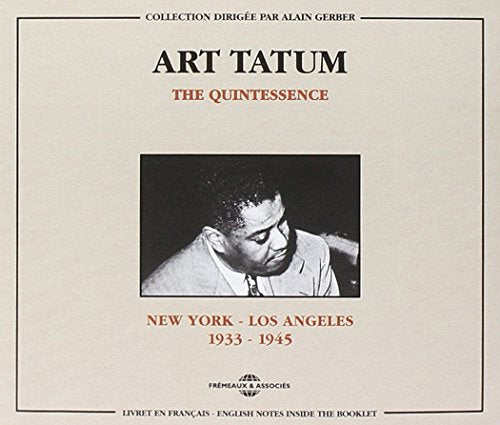 CD cover for Art Tatum’s “The Quintessence: 1933-1945” featuring his portrait.