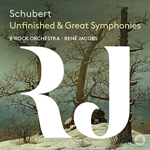 CD cover for Schubert symphonies by Brock Orchestra, René Jacobs.