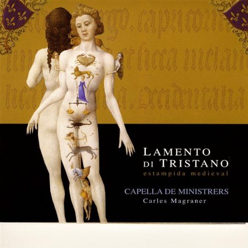 "CD cover art featuring a medieval painting of two nude women against a gold background."