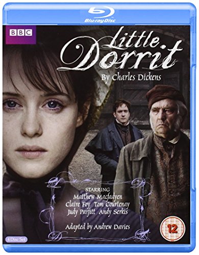 Blue-ray case with "Little Dorrit" cover art featuring three period-dressed actors.