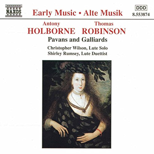 A CD cover featuring a Renaissance woman portrait and red and black text on a white background.
