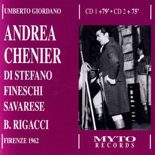 Opera CD cover featuring a man in a coat performing onstage.