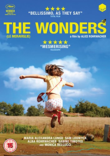 DVD cover for “The Wonders” showing a girl jumping in a field.