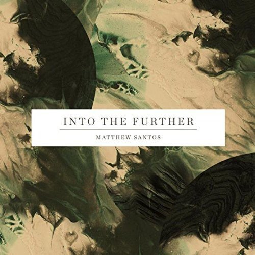 The alt text for the image is: "Album cover with abstract green and tan background and white title banner."