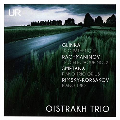 CD cover with a country road scene and composer names listed.