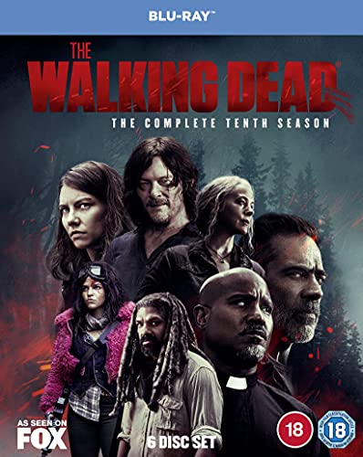 “The Walking Dead” season ten Blu-ray cover featuring the main cast.