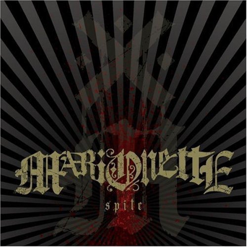 "Album cover with 'Marionette' and 'spite' text, black background, and gray Page load pattern Page load."