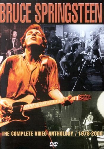 Bruce Springsteen DVD cover featuring a young Springsteen playing guitar.