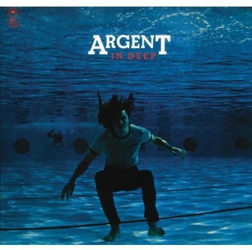 "CD cover featuring a man underwater, with 'Argent - In Deep' text above him."