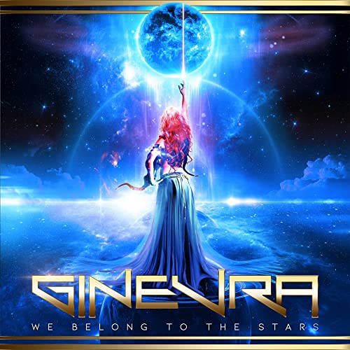 CD cover: woman reaching toward a glowing planet in space.