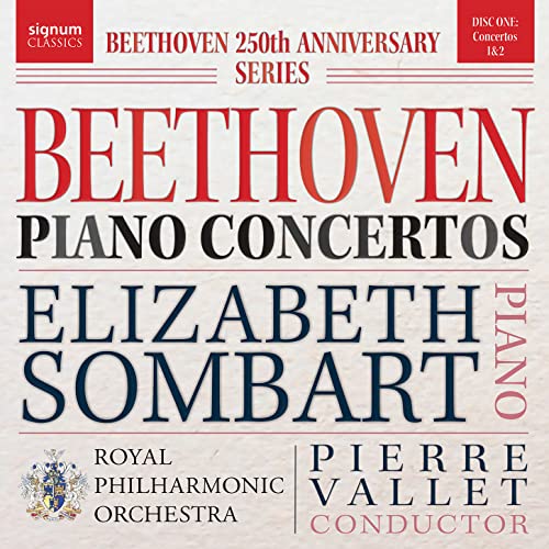CD cover for Beethoven piano concertos performed by Elizabeth Sombart.
