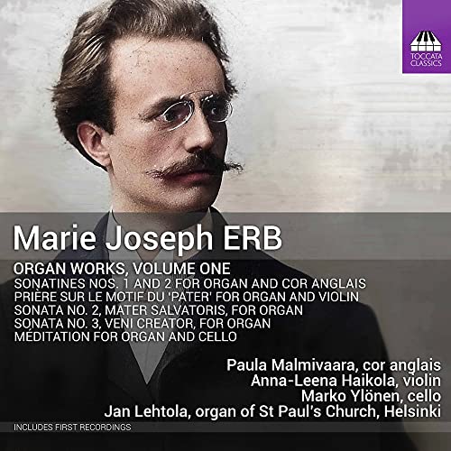 CD cover featuring a portrait of composer Marie Joseph Erb.