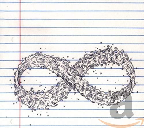 CD cover with a hand-drawn infinity symbol on lined paper.