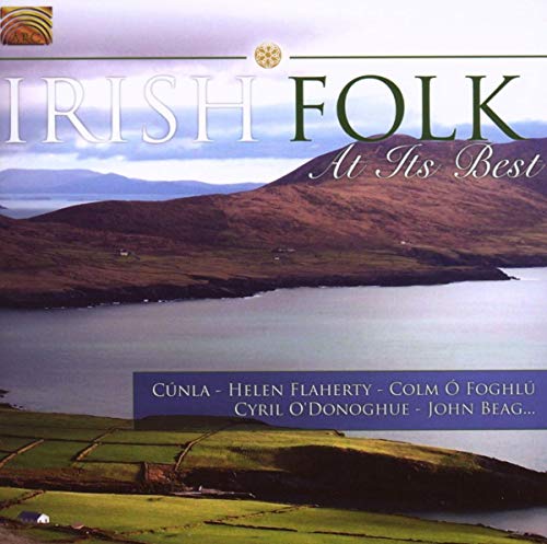 CD cover for “Irish Folk At Its Best” with a landscape scene.