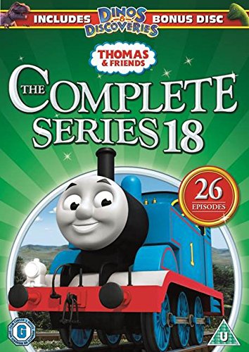 DVD cover for "Thomas & Friends: The Complete Series 18" featuring Thomas the Tank Engine.