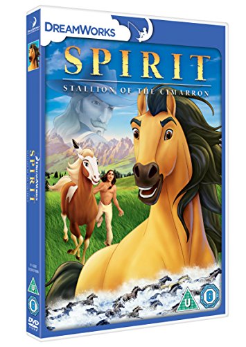 DVD cover featuring a golden horse, a Native American man, and mountains.