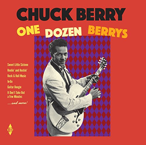 Chuck Berry album cover featuring a portrait of the musician with a guitar.