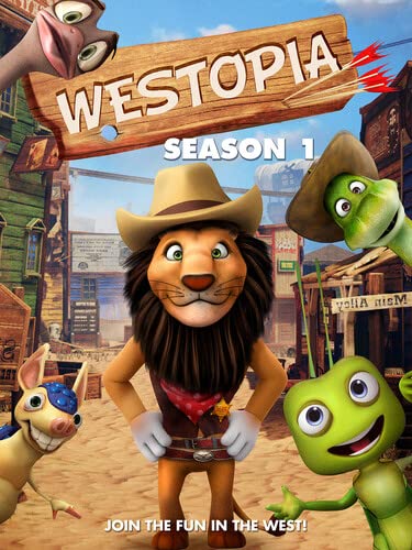 Westopia" Season 1 DVD cover featuring cartoon animals in a Western town.