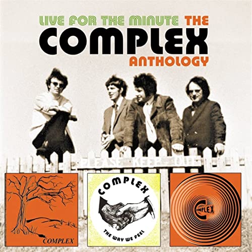 CD cover for "Complex - Live For The Minute" featuring a band photo.