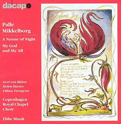 CD cover for "Mikkelborg: A Noone of Night/My God and My All" featuring floral art.