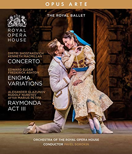 Blu-ray cover featuring two ballet dancers in ornate costumes embracing.