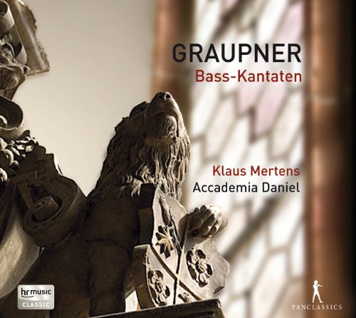 CD cover with a stone lion statue and stained glass window in the background.