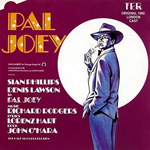 CD cover for “Pal Joey” 1980 London cast, featuring a man in a suit.