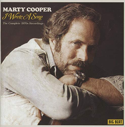 CD cover featuring portrait of singer Marty Cooper, 1970s recordings.