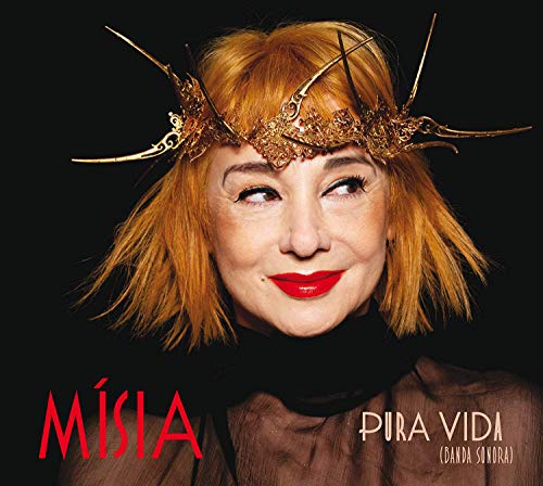 Misia album cover, “Pura Vida (Banda Sonora)”, with artist wearing ornate headpiece.