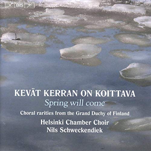 A CD cover featuring a frozen body of water with white text overlay.