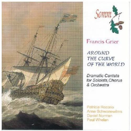CD cover: painting of a tall sailing ship on stormy seas.