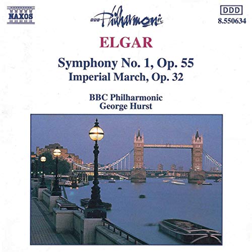 CD cover: Elgar symphony with image of Tower Bridge, London.