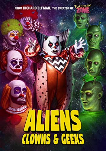 DVD cover featuring multiple clowns and green alien figures.