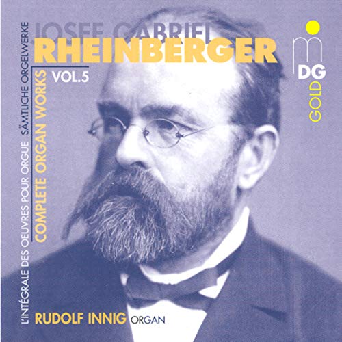 CD cover featuring a black and white portrait of Josef Rheinberger.