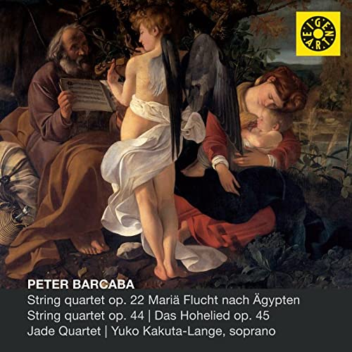 CD cover depicting a Renaissance painting of the Flight into Egypt.