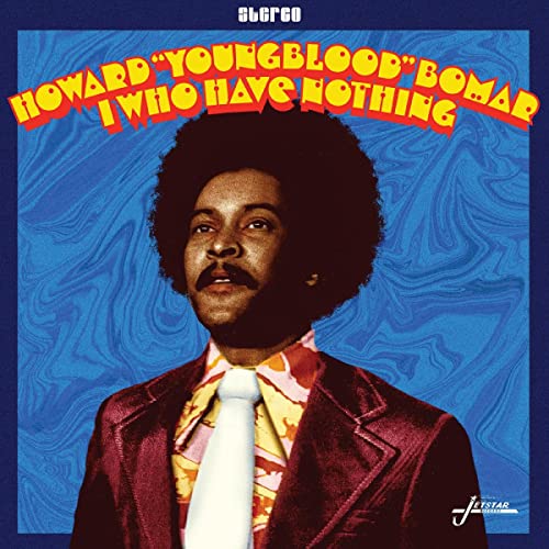 CD cover of Howard “Youngblood” Bomar with a portrait and blue swirl background.