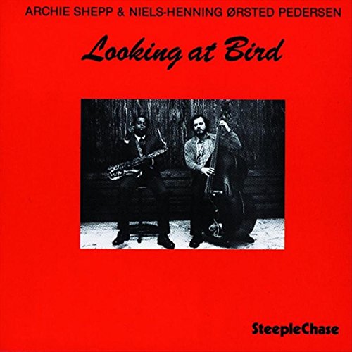 Red album cover featuring Archie Shepp and Niels-Henning Ørsted Pedersen.