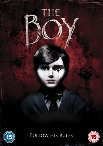 DVD cover for horror film "The Boy" featuring a pale boy with dark hair.