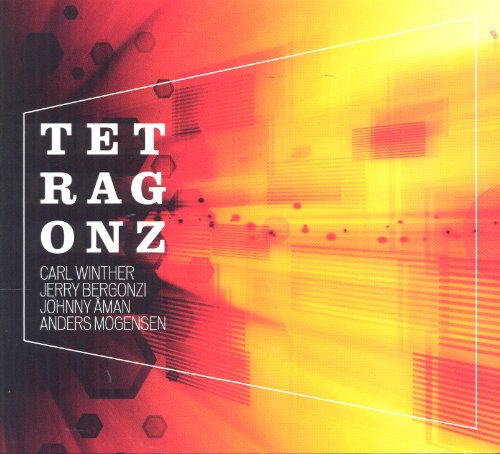 CD cover for āTetragonzā by Carl Winther and Jerry Bergonzi, abstract design.