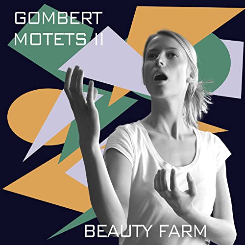CD cover: woman singing against an abstract geometric background.